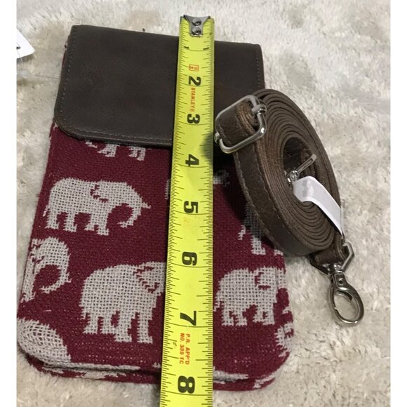 THIRTY ONE 31 Gifts Call Me Crossbody Safari Weave Elephants Shoulder Strap New - Picture 8 of 9